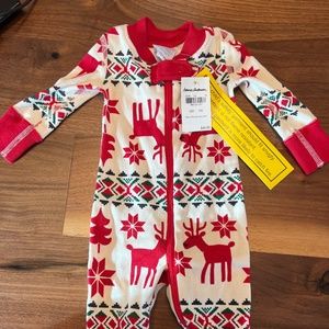 New Hanna Andersson Organic Cotton Newborn Onesie in Dear Dear Print